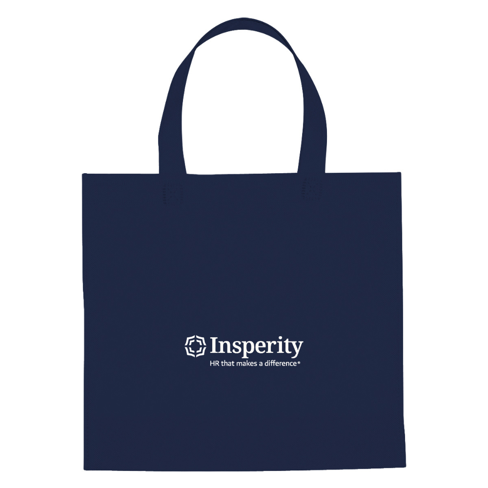 Non-Woven Mini Brochure Tote Bag-Navy