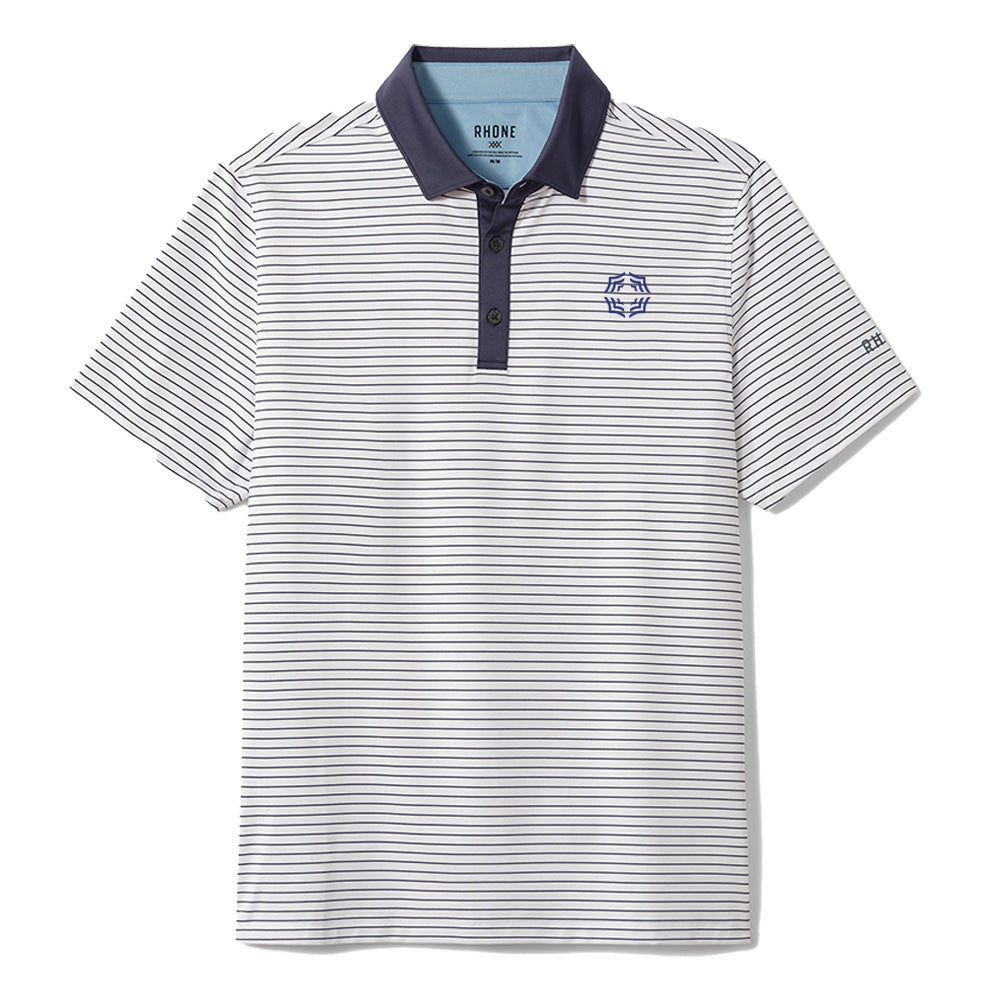 Rhone Golf Sport Polo - White/Navy