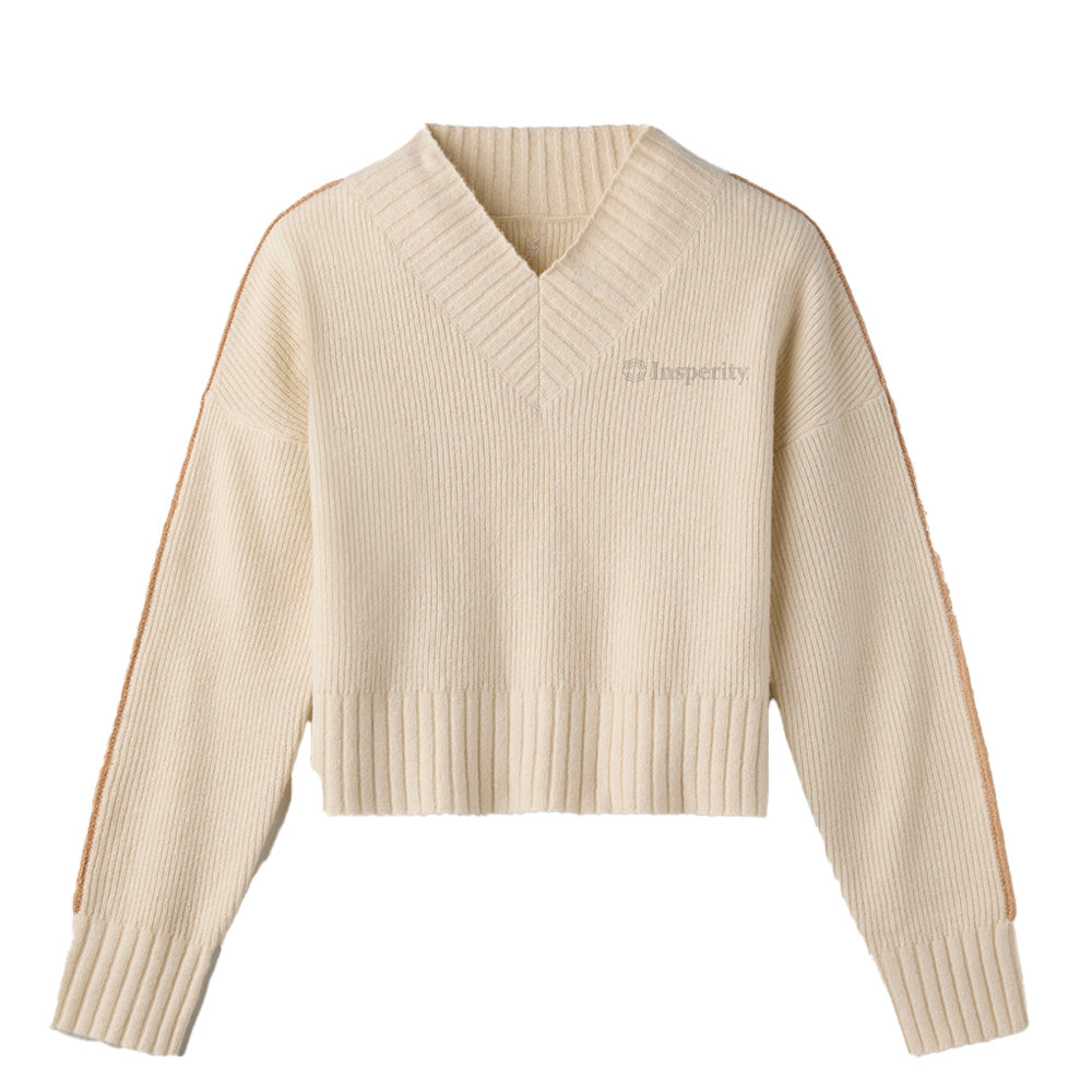 Rhone Westside V-Neck Sweater - Sand Stone