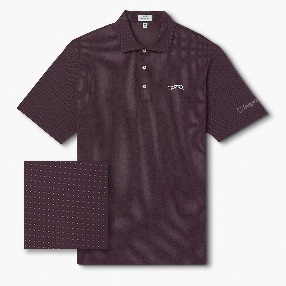 Cypress Micro Dot Men's Polo - Maroon