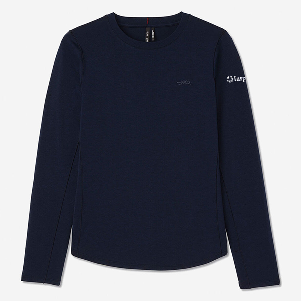 Long Sleeve Performance Mini Icon Women's T-Shirt - Navy