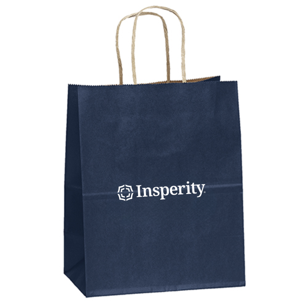 Navy Gift Bag (7 x 4.75 x 9.75)