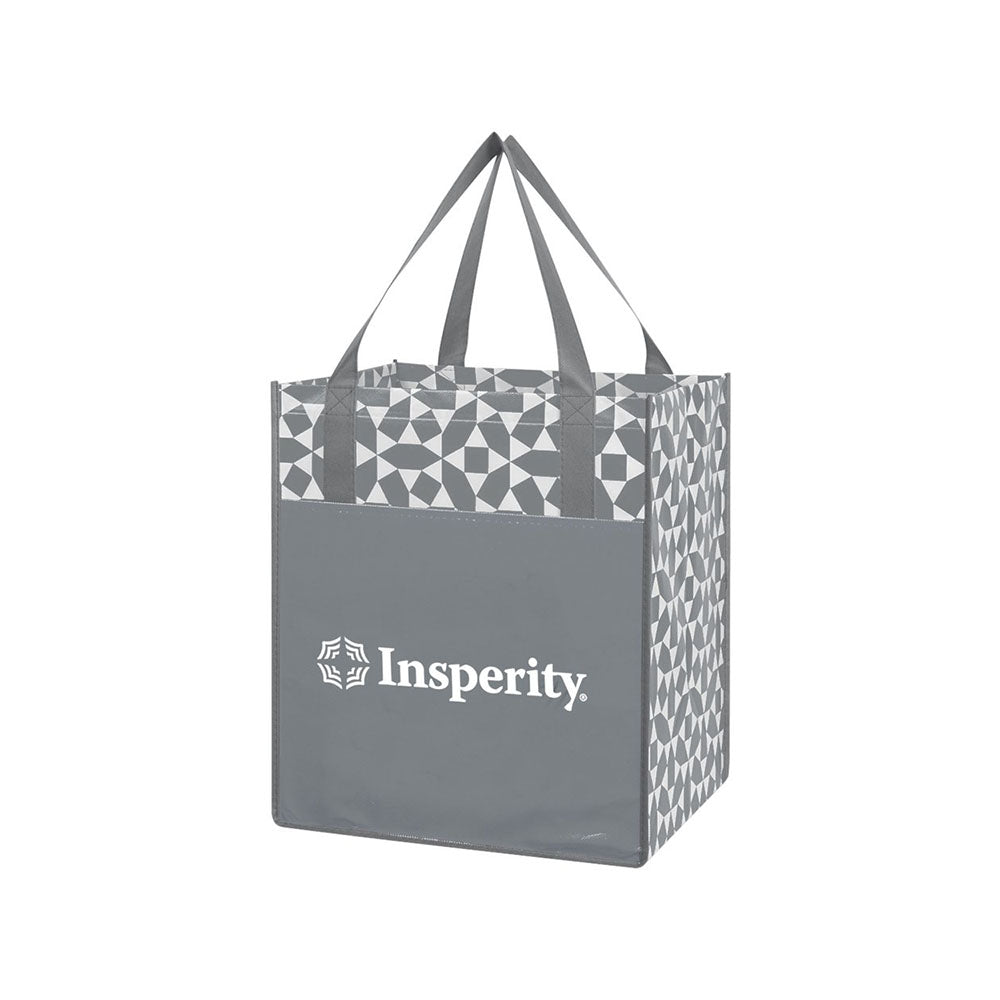 Non-Woven Geometric Shopping Tote Bag