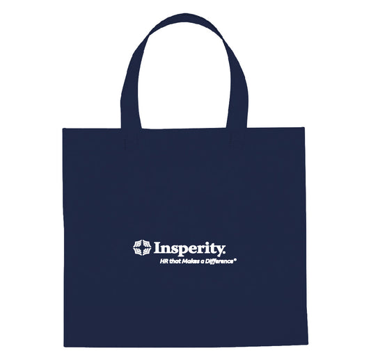 Non-Woven Mini Brochure Tote Bag-Navy