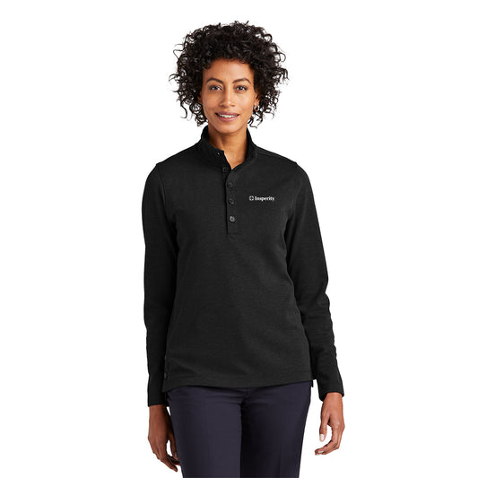 Brooks Brothers Women’s Mid-Layer Stretch 1/2-Button