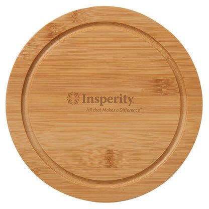 5-Piece Swivel Top Bamboo Cheese Board Set