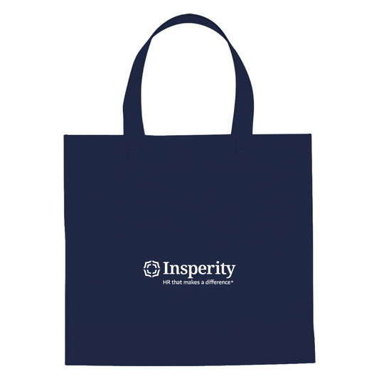 Non-Woven Mini Brochure Tote Bag-Navy