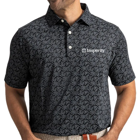 FJ Men's Wingtip Floral Polo