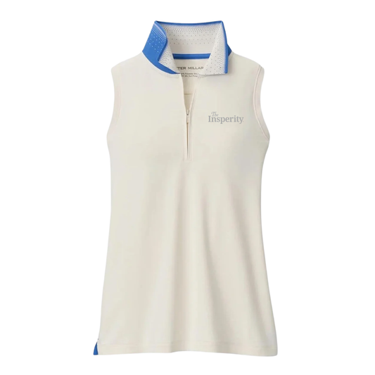 The Insperity Peter Millar Sleeveless Zip Polo