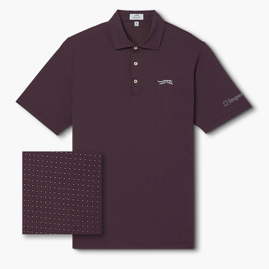Cypress Micro Dot Men's Polo - Maroon