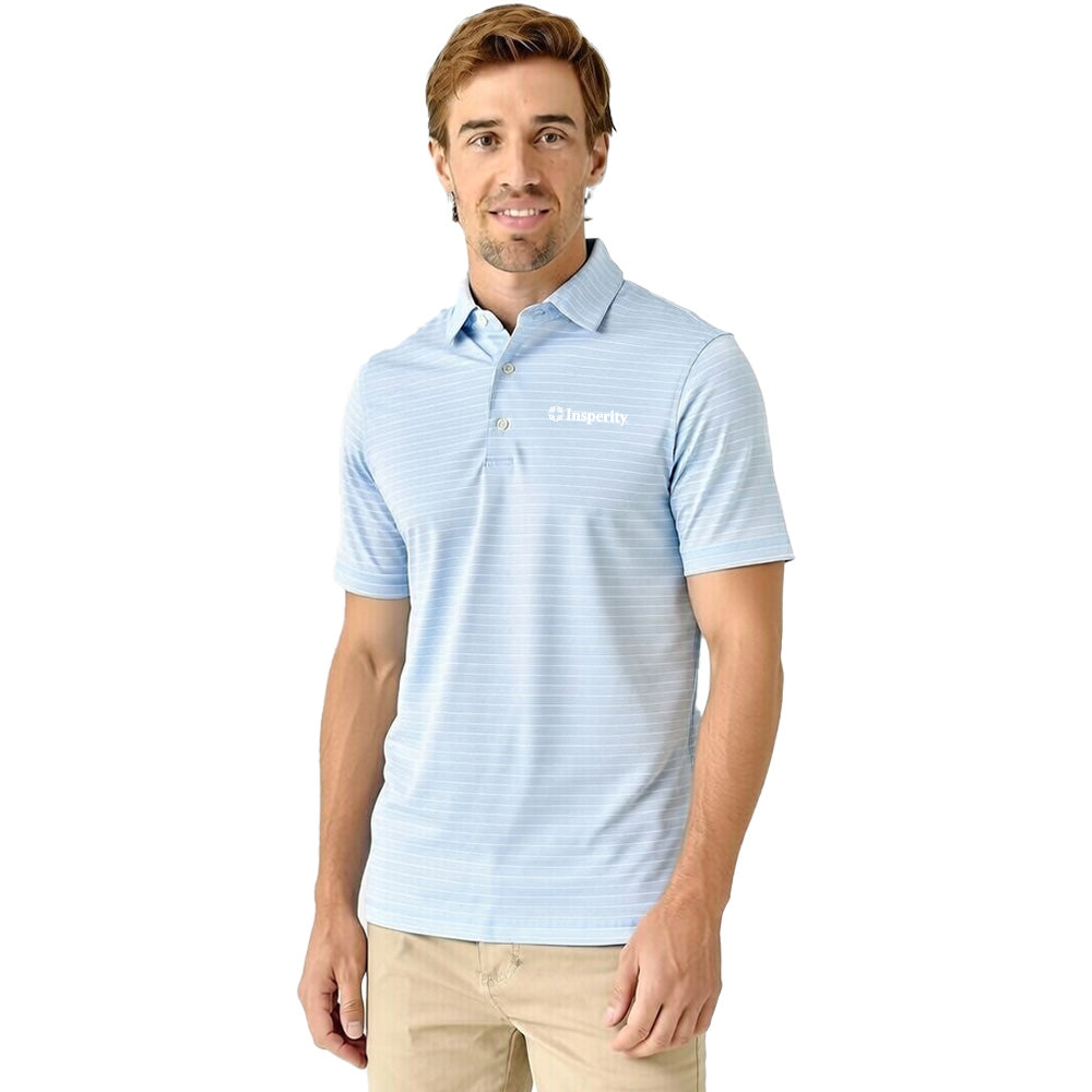 SDR Stripe Polo - Light Blue