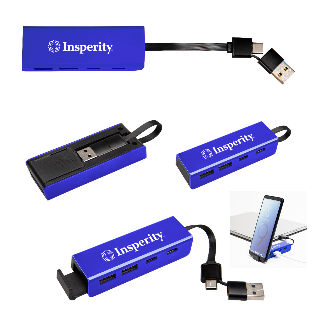 Type C & USB Hub with Phone Stand