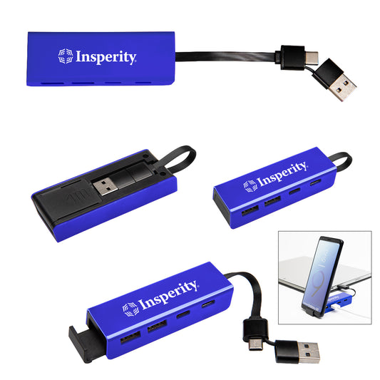 Type C & USB Hub with Phone Stand