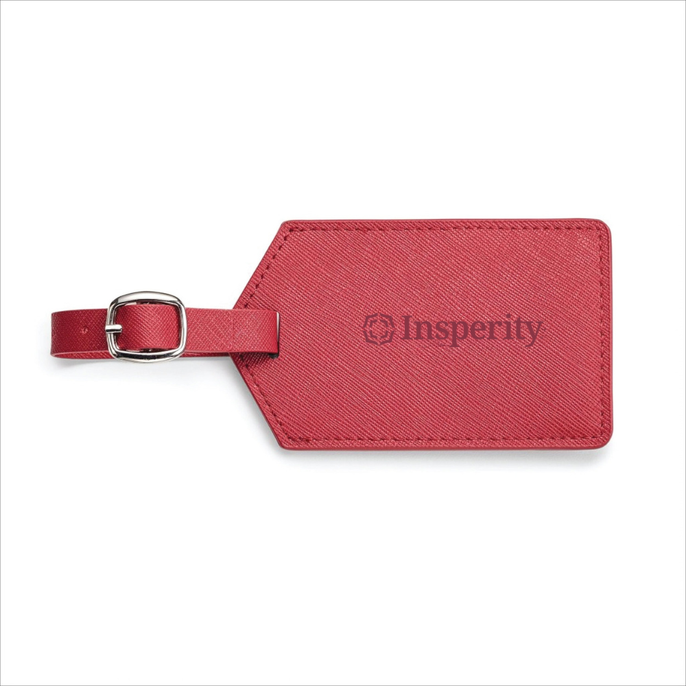 Toscano Genuine Leather Luggage Tag