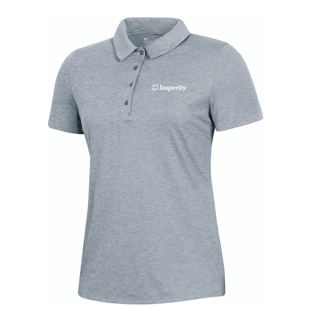 Under Armour Women's Playoff Polo - Heather Grey