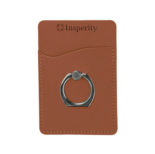 Tuscany Card Holder w/ Metal Ring Phone Stand